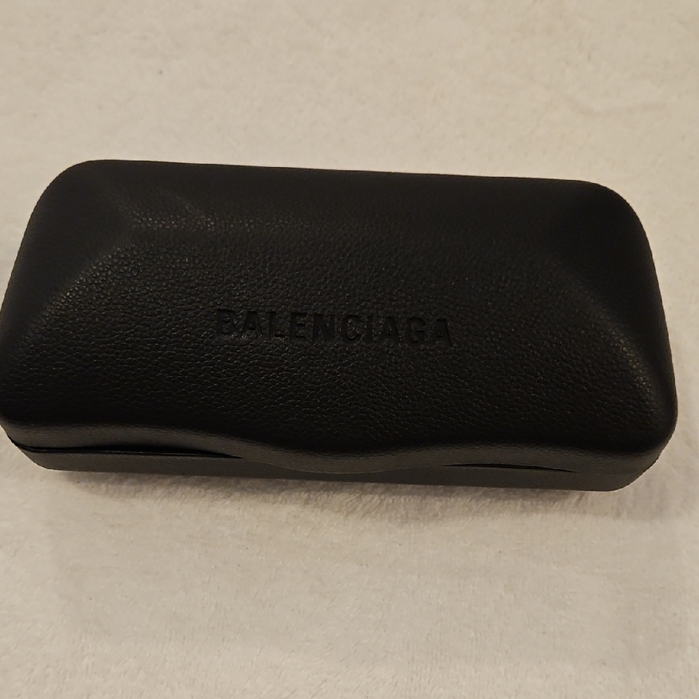 Balenciaga Black Textured Sunglasses Case